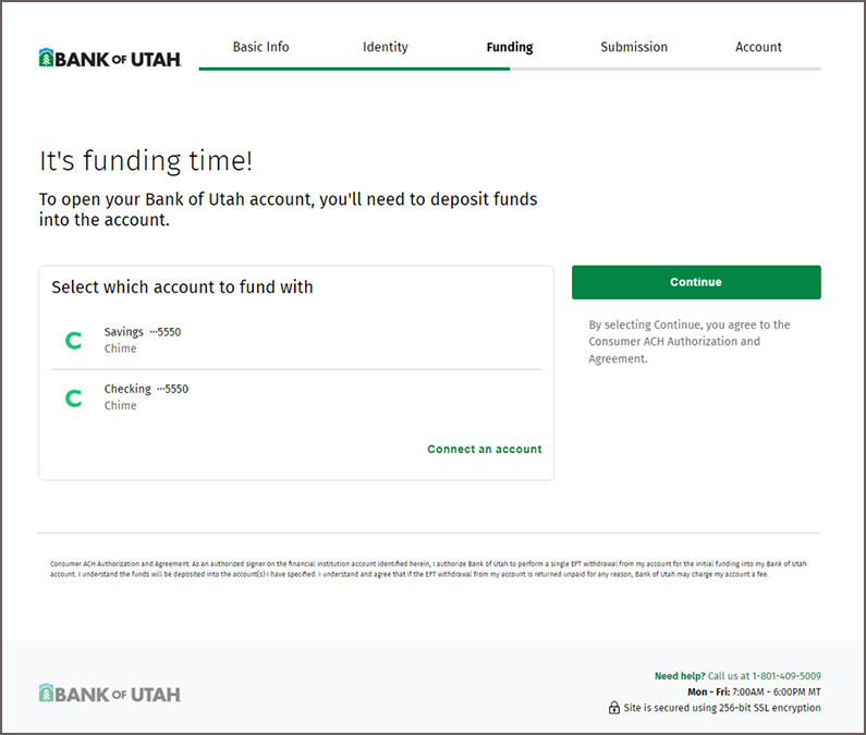 Funding External Account Selection