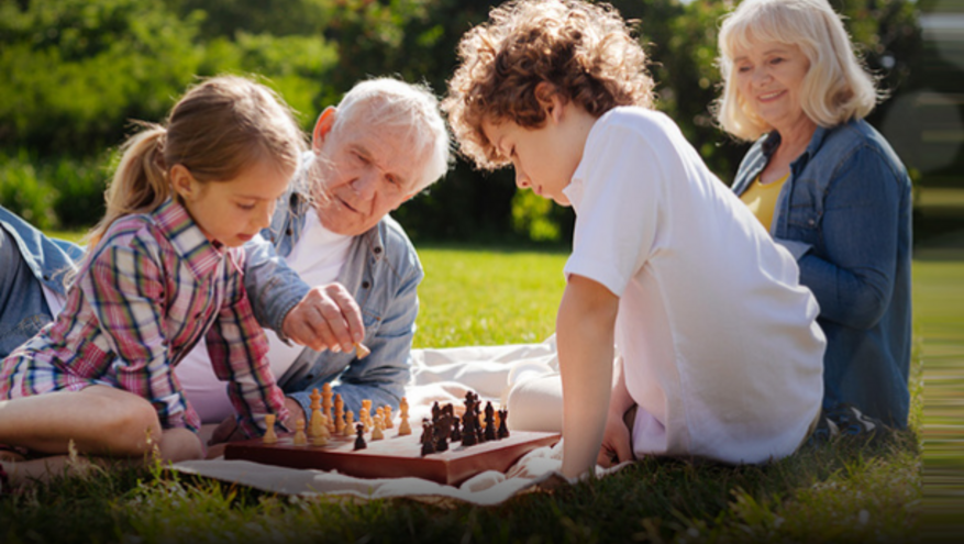 A family discussing long-term financial plans