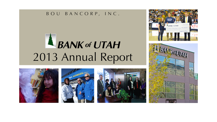 Bank of Utah 2013 Annual Report