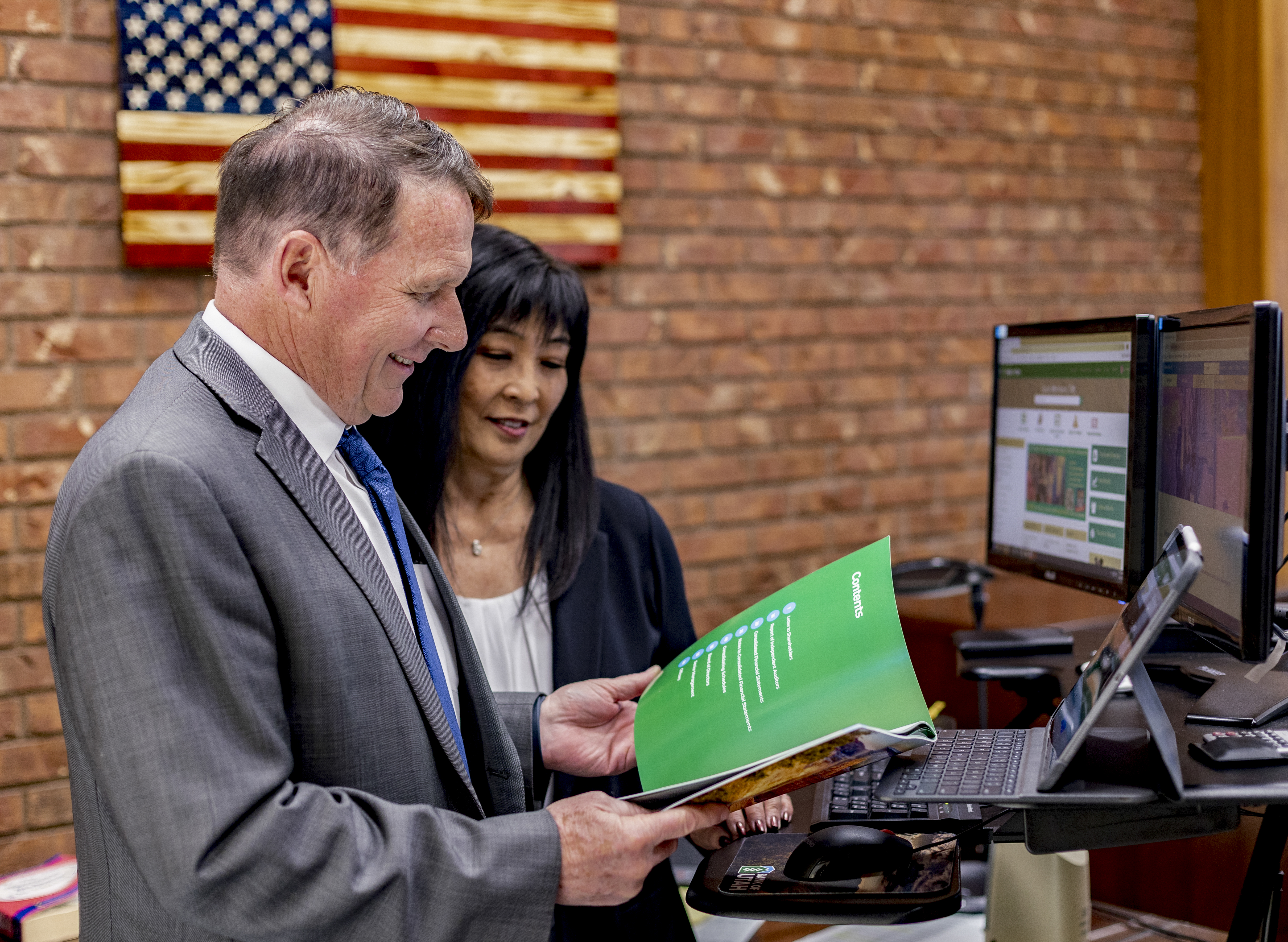 Karen DeVries and Taft Meyer from Bank of Utah