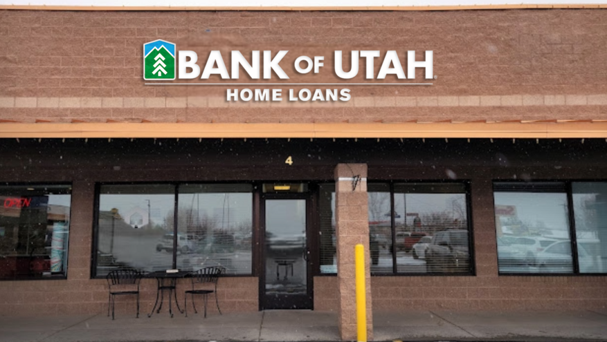 An outdoor view of Bank of Utah's Uintah Basin home loans office in Vernal