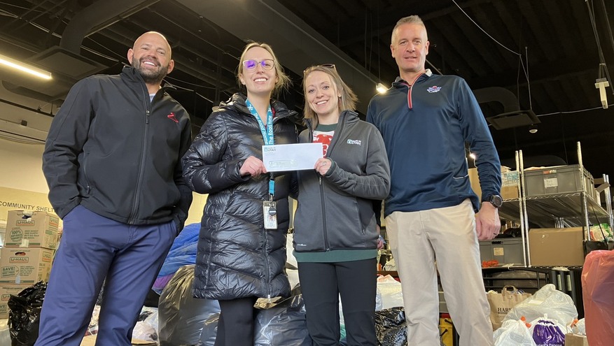 Bank of Utah team members supporting a local clothing drive