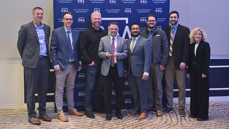 Bank of Utah leadership team accepting 2026 Top Export Lender Award