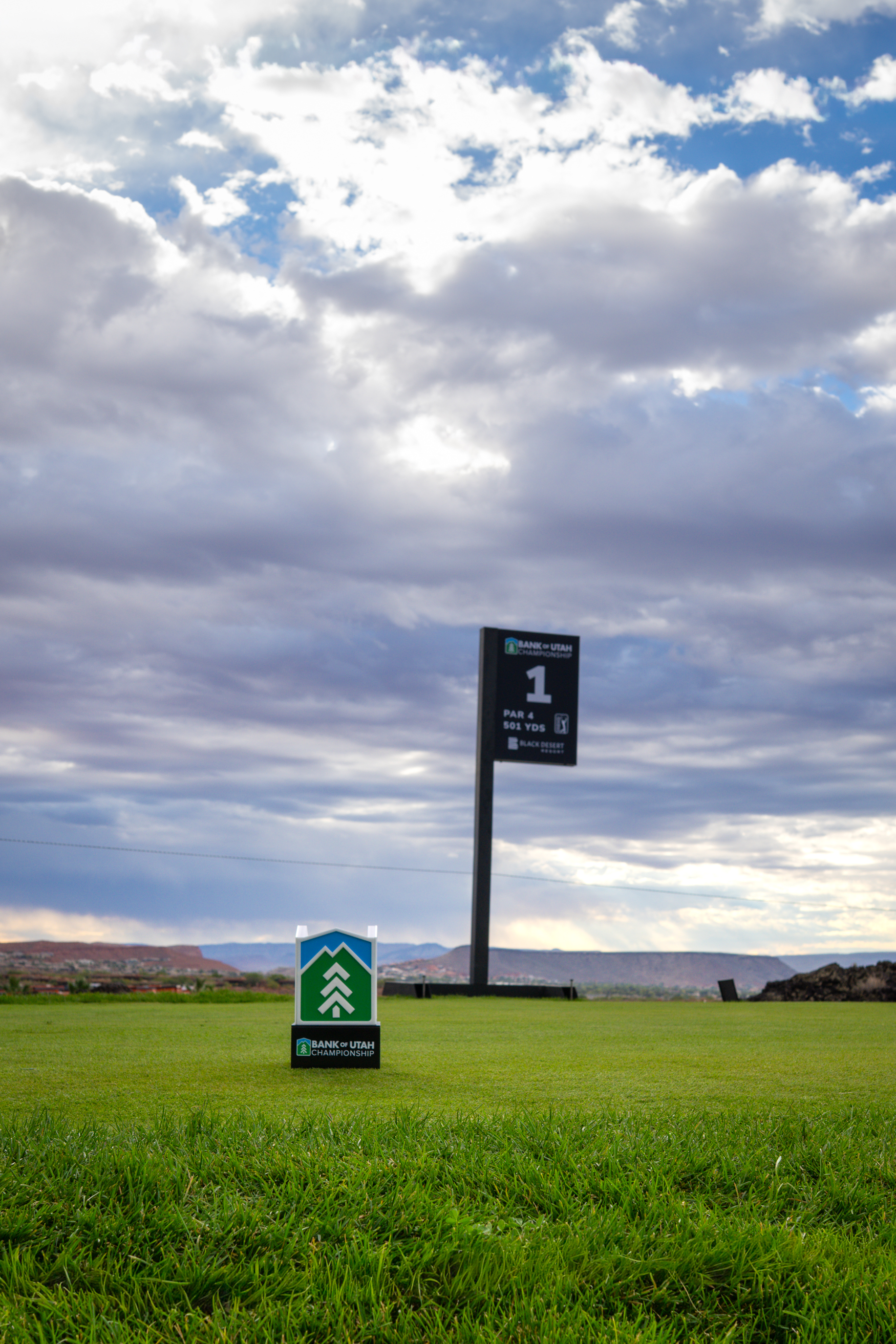 Championship tee box at Black Desert Resort