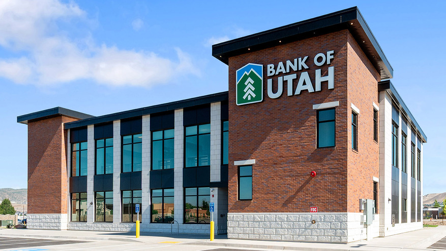 picture of the Bank of Utah Lehi branch building