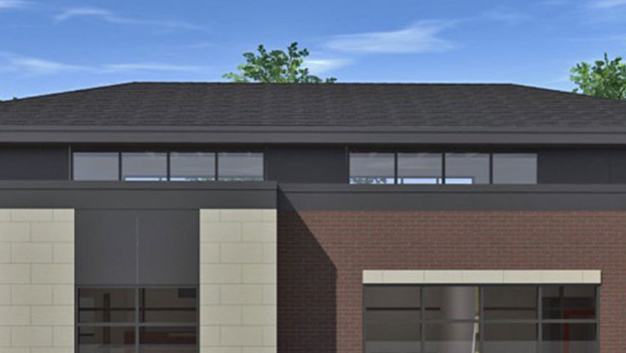 Digital rendering of new Bank of Utah Roy branch.