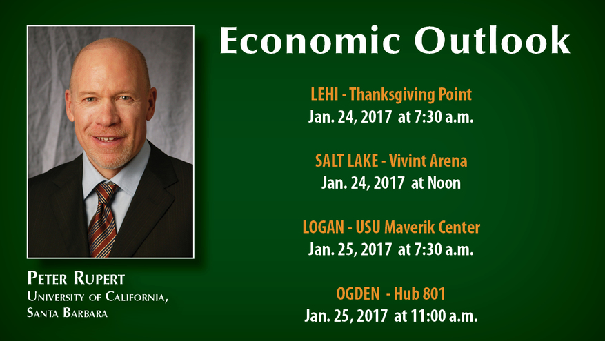 Photo of Peter Rupert, speaker at the Bank of Utah Economic Outlook Event 2017.