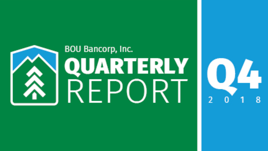 BOU Bancorp third quarter financial report graphic