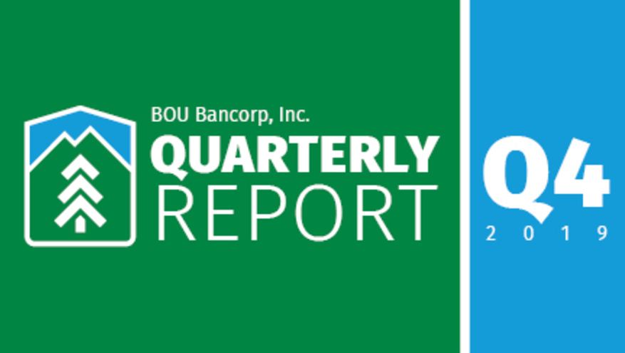 BOU Bancorp fourth quarter financial report graphic