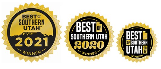 Best of Southern Utah 2019, 2021, 2022 medallions